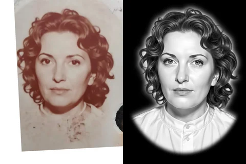 Пример 2: исходная фотография слева, результат авторетуши справа