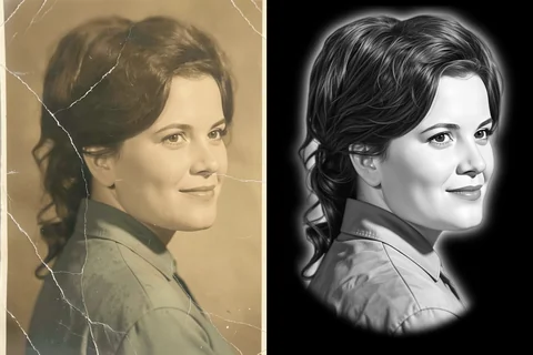 Пример 9: исходная фотография слева, результат авторетуши справа